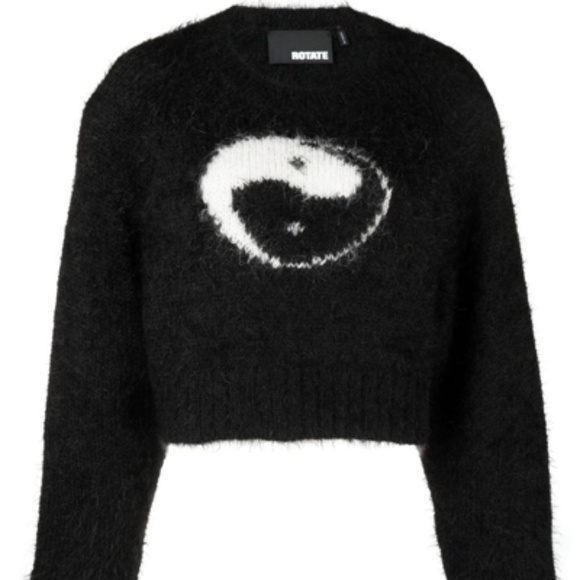 ROTATE BIRGER CHRISTENSEN YIN YANG SOFT KNIT SWEATER - Picture 2 of 9